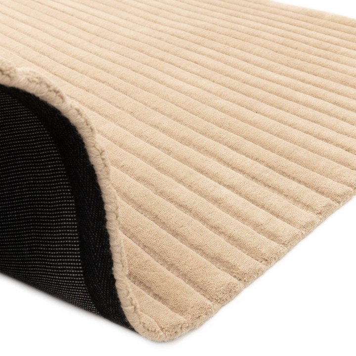 Rug Linie plain beige taupe 120x170 cm