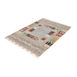 Tappeto Originale Siva Pakistan 103x145 Azzurro