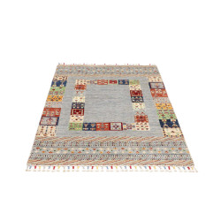 Tappeto Originale Siva Pakistan 103x145 Azzurro