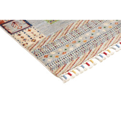 Tappeto Originale Siva Pakistan 103x145 Azzurro