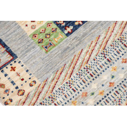 Tappeto Originale Siva Pakistan 103x145 Azzurro