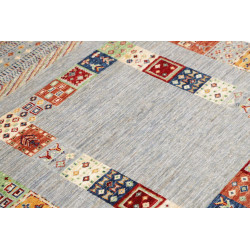 Tappeto Originale Siva Pakistan 103x145 Azzurro
