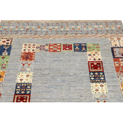 Tappeto Originale Siva Pakistan 103x145 Azzurro