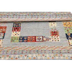 Tappeto Originale Siva Pakistan 103x145 Azzurro