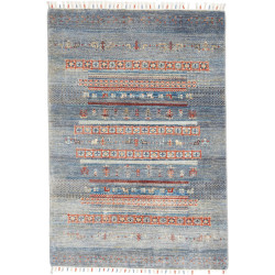 Tappeto Originale Siva Pakistan 103x147 Blu Gri