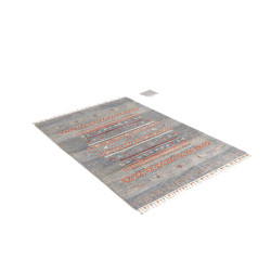 Tappeto Originale Siva Pakistan 103x147 Blu Gri