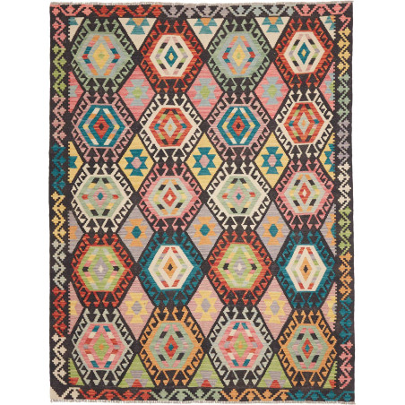 Tappeto Originale Kilim Afghanistan 183x238 Gri