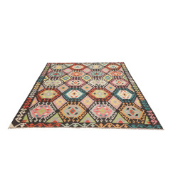 Tappeto Originale Kilim Afghanistan 183x238 Gri