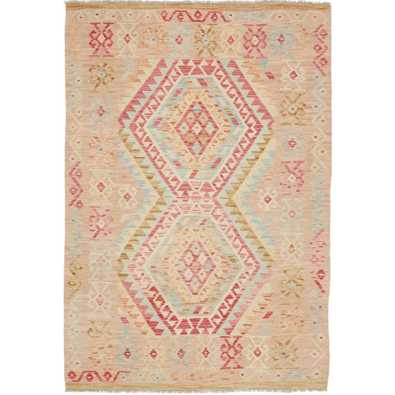 Hand Made Rug Kilim Afghanistan 128x186 Pinkish