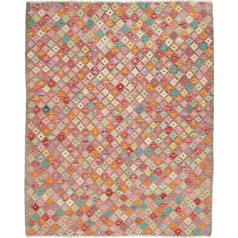 Hand Made Rug Kilim Afghanistan 132x163 Pink Mu