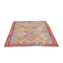 Hand Made Rug Kilim Afghanistan 130x172 Red Mul