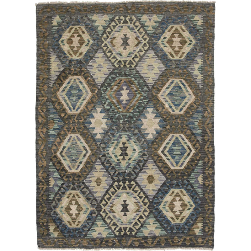 Hand Made Rug Kilim Afghanistan 128x178 Earthy