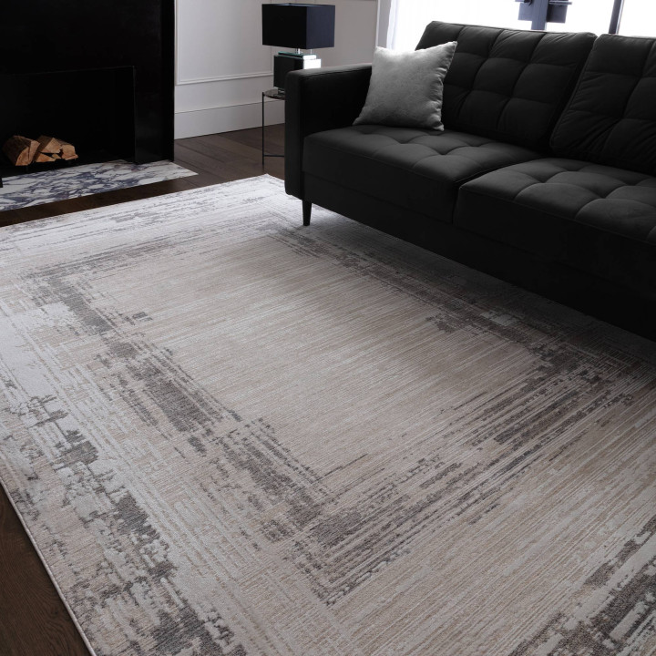 Rug Anders abstract grey and beige 160x240 cm