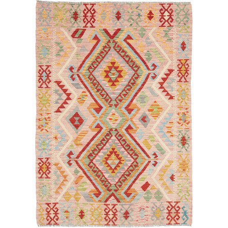 Hand Made Rug Kilim Afghanistan 128x179 Pale Pi