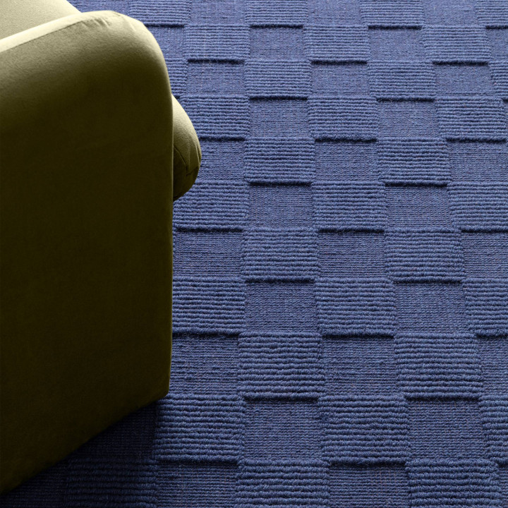 Tappeto Mercer geometrico blu scuro 200x290 cm
