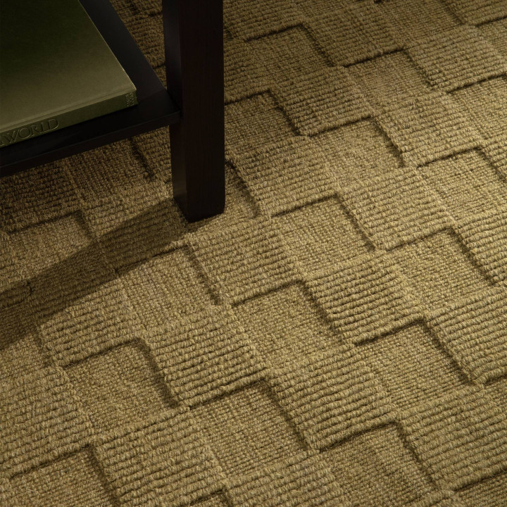 Tappeto Mercer geometrico verde oliva 120x170 cm