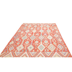Tappeto Kilim Afghanistan 200x300 Arancio Terra