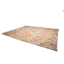 Tappeto Kilim Afghanistan 368x442 Grigio-azzurr
