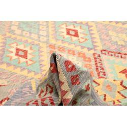 Tappeto Kilim Afghanistan 368x442 Grigio-azzurr