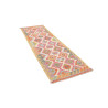 Tappeto Kilim Afghanistan 79x254 Avorio Rosa