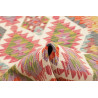 Tappeto Kilim Afghanistan 79x254 Avorio Rosa