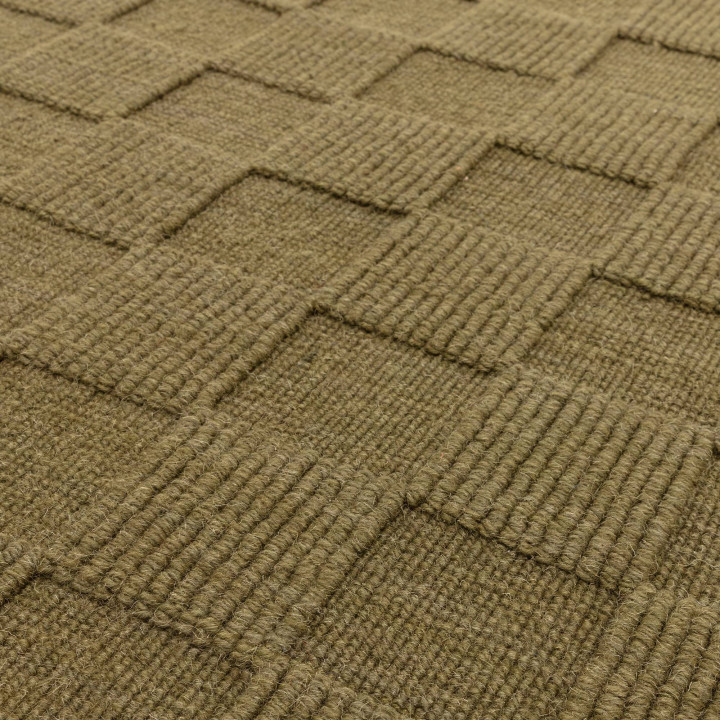 Rug Mercer geometric olive green 160x230 cm