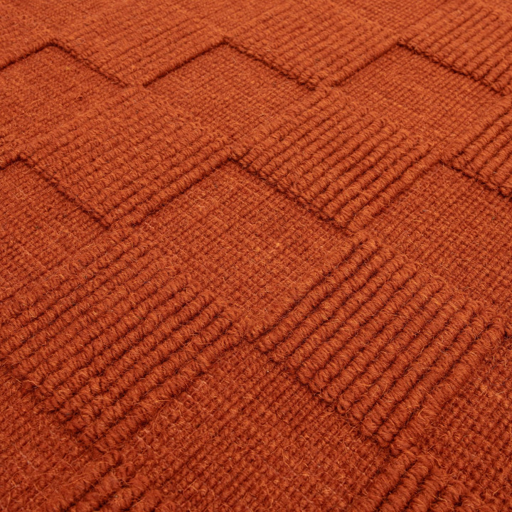 Rug Mercer geometric orange 120x170 cm