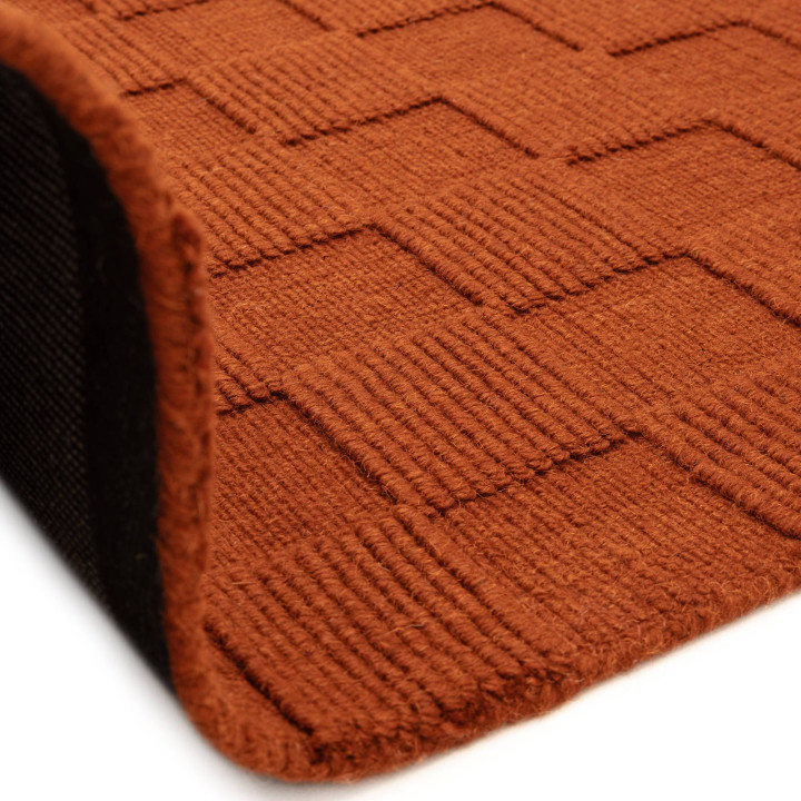 Rug Mercer geometric copper brick 160x230 cm