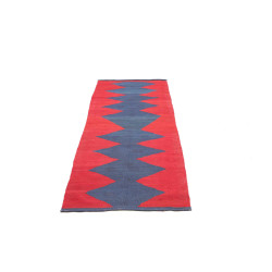 Rug Kilim Vintage Persia 77x214 Scarlet Red Ind