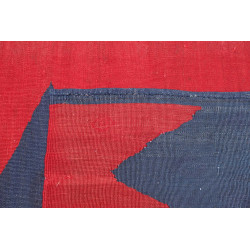 Rug Kilim Vintage Persia 77x214 Scarlet Red Ind