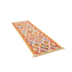Tappeto Kilim Afghanistan 80x247 Arancione Terr