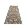 Rug Kilim Afghanistan 88x295 Teal Brown