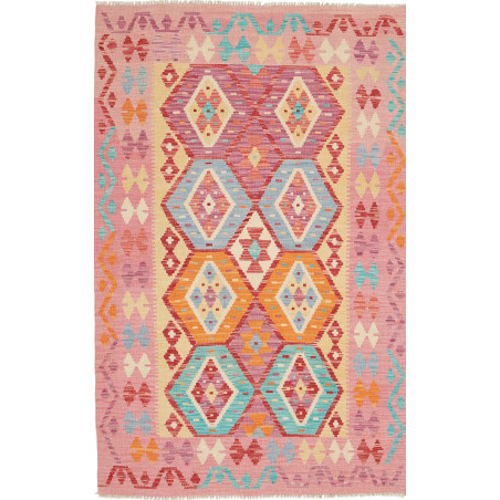 Hand Made Rug Kilim Afghanistan 123x193 Fuchsia