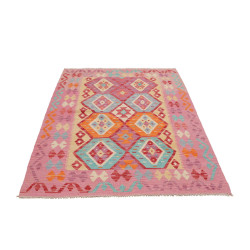 Hand Made Rug Kilim Afghanistan 123x193 Fuchsia