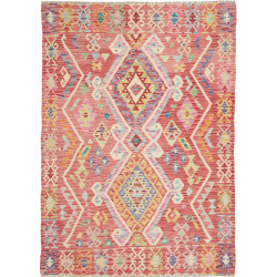 Hand Made Rug Kilim Afghanistan 131x186 Coral P