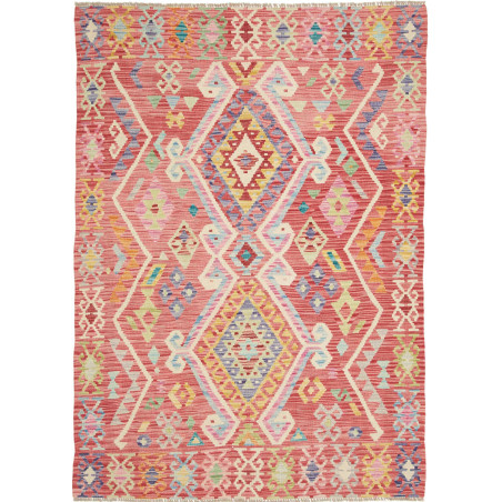 Hand Made Rug Kilim Afghanistan 131x186 Coral P