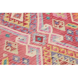 Hand Made Rug Kilim Afghanistan 131x186 Coral P