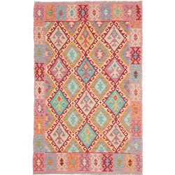 Hand Made Rug Kilim Afghanistan 124x195 Pink Re