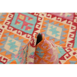 Hand Made Rug Kilim Afghanistan 124x195 Pink Re