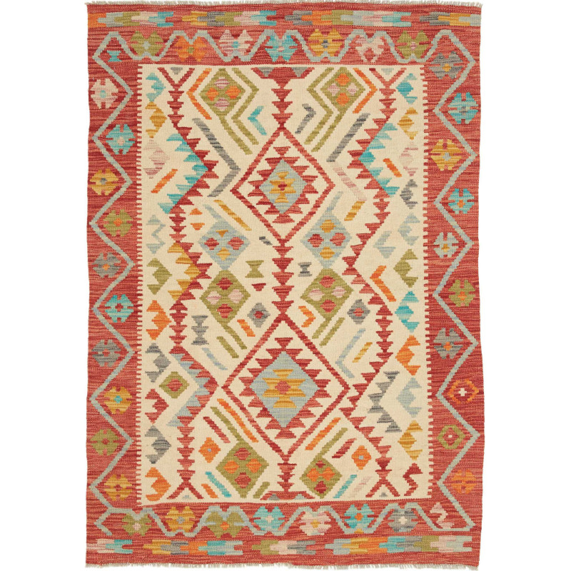 Hand Made Rug Kilim Afghanistan 123x175 Brick R