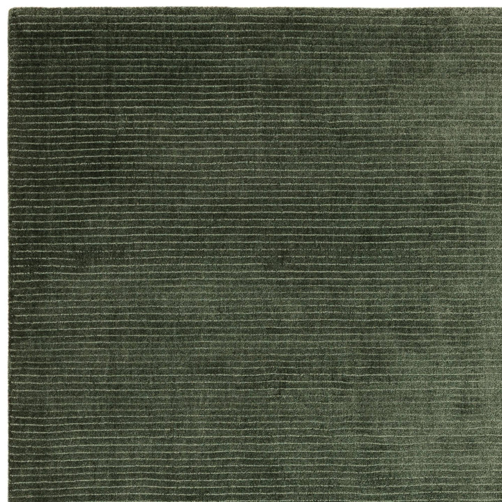 Rug Rowan GRS plain dark green olive green 200x2