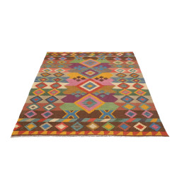 Hand Made Rug Kilim Afghanistan 126x192 Multico