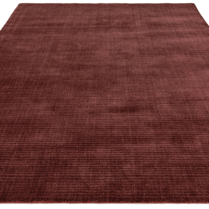 Rug Rowan GRS plain dark red 200x290 cm