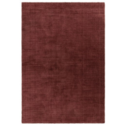 Tappeto Rowan GRS tinta unita rosso scuro e bord