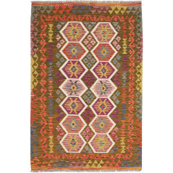 Hand Made Rug Kilim Afghanistan 121x185 Olive G