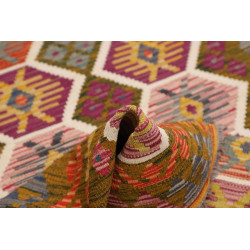 Hand Made Rug Kilim Afghanistan 121x185 Olive G
