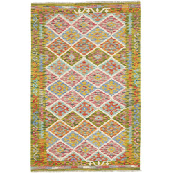 Hand Made Rug Kilim Afghanistan 124x190 Green M