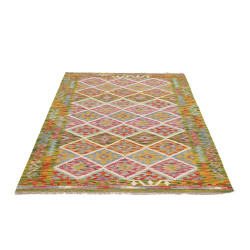 Hand Made Rug Kilim Afghanistan 124x190 Green M