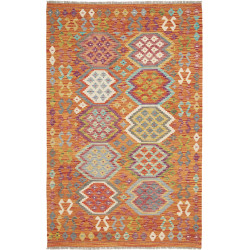 Hand Made Rug Kilim Afghanistan 125x196 Orange