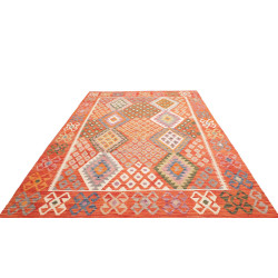 Kilim 209x298 Cm Afghan Kilim In Hand-carded Wool And Cotton